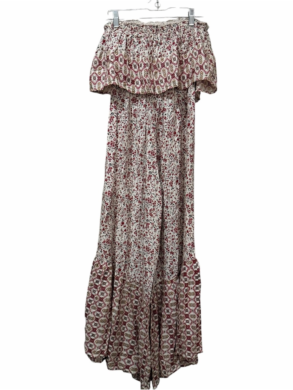Japna XS Floral Smocked Strapless Jumpsuit Bohemian 0004 - Picture 4 of 5